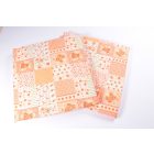 Narancs pecswörk mintás ülőpárna