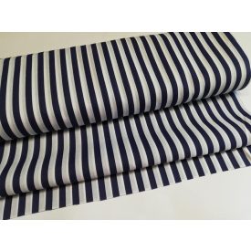 Kék csíkos puplin méteráru