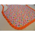 Sárga fodros virágos kötény