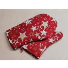 Karácsonyi mintás edényfogó kesztyű