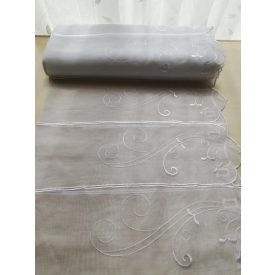 Fehér hímzett vitrázs 90 cm magas