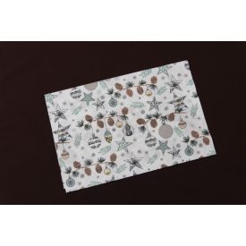 70 cm X 70 cm karácsonyi mintás asztalterítő