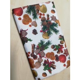   Karácsonyi mintás vízlepergető bevonatos textil asztalterítő TÖBB méretben