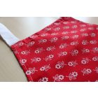 Fodros piros gyerekkötény