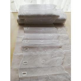 Fehér hímzett vitrázs 30 cm magas 