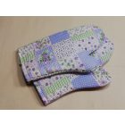 Lila mintás edényfogó kesztyű