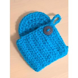 Bögre pulcsi alátéttel  ( bögre nélkül) türkiz