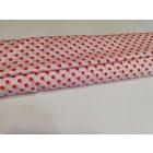 Piros pöttyös puplin