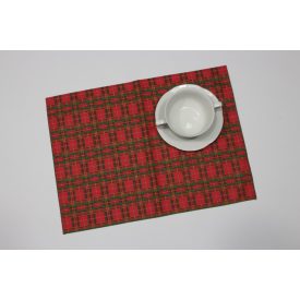 Karácsonyi mintás tányéralátét