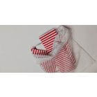 Öko szett piros csikos 3 db-os