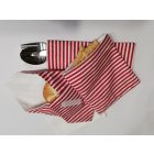 Öko szett piros csikos 3 db-os