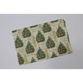 70 cm X 70 cm karácsonyi mintás asztalterítő