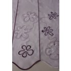 Lila hímzett vitrázs 90 cm magas