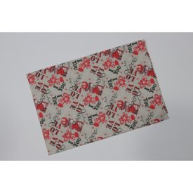 70 cm X 70 cm karácsonyi mintás asztalterítő