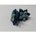 Sötétkék csipeszes függönyelkötő