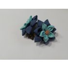 Sötétkék csipeszes függönyelkötő